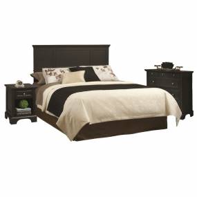 Bedford Black King Headboard, Night Stand, and Chest - Homestyles Furniture 5531-6012