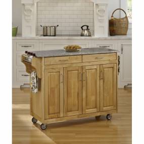 Create-a-Cart Natural Finish SP Granite Top - Homestyles Furniture 9200-1013
