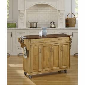 Create-a-Cart Natural Finish with Oak Top - Homestyles Furniture 9200-1016G
