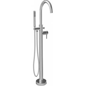 Milan Freestanding Faucet Round SpoutWith Polished Chrome Finish - A&E Bath and Shower FSTF-01-R-CR