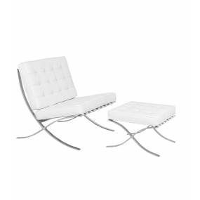 Bellefonte Style Modern Pavilion Chair & Ottoman - LeisureMod BR30WL