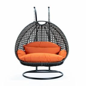 Wicker Hanging 2 person Egg Swing Chair - LeisureMod ESCCH-57OR