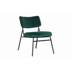 LeisureMod Marilane Velvet Accent Chair With Metal Frame - LeisureMod MA29G