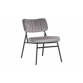 LeisureMod Marilane Velvet Accent Chair With Metal Frame - LeisureMod MA29GR
