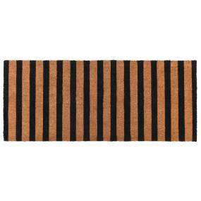 Striped Black and Natural 2 X 5 Doormat  2 x 4.7 –Kosas Home 3013224