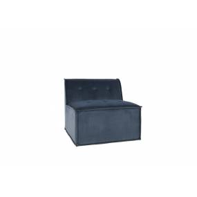 Laine Square Lounge Chair in Steel Blue - Kosas Home 53005340
