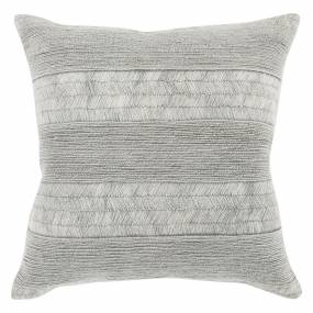 Scarlet 100% Cotton 20" Throw Pillow in Gray - Kosas Home V220052