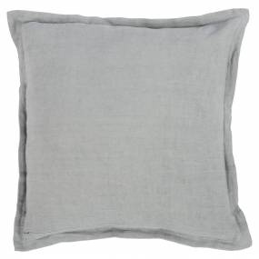 Amy 100% Linen 22" Square Throw Pillow in Gray - Kosas Home V230056