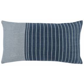Sammy 14"x26" Throw Pillow, Blue Gray - Kosas Home V240045