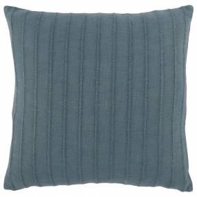 Hendri 22" Square Throw Pillow, Sea Blue - Kosas Home V240049