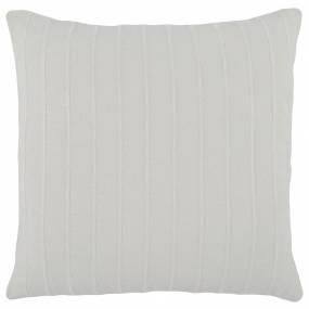 Hendri 22" Square Throw Pillow, White - Kosas Home V240051