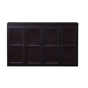  Wood 60 inch Storage Console TV Stand/Dining Buffet, Espresso Finish - Concepts in Wood KT6036-E