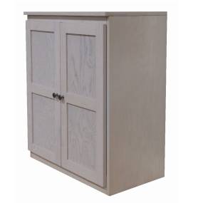 Storage Cabinet, 36 inch with 2 Shelves, Coastal White Finish  - Concepts in Wood SC3036-CW