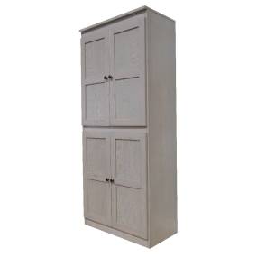  Storage Cabinet, 72 inch with 5 Shelves, Coastal White Finish  - Concepts in Wood SC3072-CW