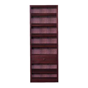  20 Pair Wood Shoe Rack with 7 Shelves and Storage Drawer, Cherry Finish - Concepts in Wood SR3084-C