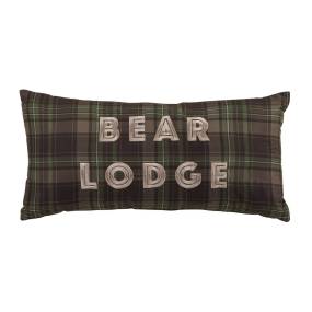 Bear Panels Plaid Decorative Pillow – American Heritage Textiles 33452