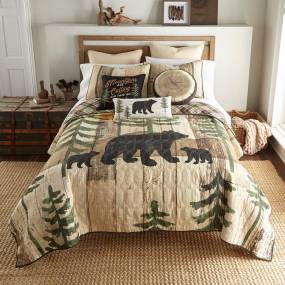 Donna Sharp Painted Bear UCC 3-Piece Queen Quilt Set – American Heritage Textiles 60016