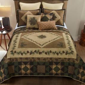 Antique Pine UCC 3PC Queen Quilt Set – American Heritage Textiles 66026