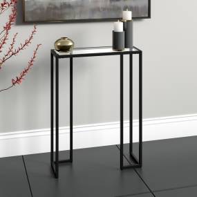Oscar 22'' Wide Rectangular Console Table in Blackened Bronze - Hudson & Canal AT1707