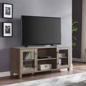 Quincy Rectangular TV Stand for TV's up to 65" in Antiqued Gray - Hudson and Canal TV1362