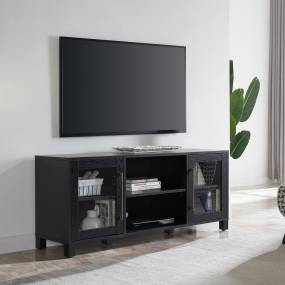 Quincy Rectangular TV Stand for TV's up to 65" in Black Grain - Hudson and Canal TV1363