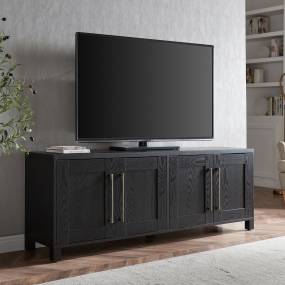 Chabot Rectangular TV Stand for TV's up to 80" in Black Grain - Hudson and Canal TV1368