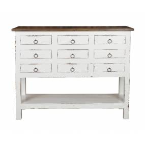 Sunset Trading Cottage Cabinet In White In Raft wood - Sunset Trading CC-CHE044TLD-WWRW