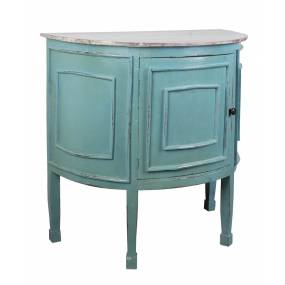 Sunset Trading Cottage Half Round Cabinet  - Sunset Trading CC-CHE090TLD-BBLW