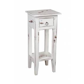 Sunset Trading Cottage Narrow Side Table In White Washed - Sunset Trading CC-TAB1792HD-WW