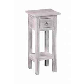 Sunset Trading Cottage Narrow Side Table In Distressed Light Gray - Sunset Trading CC-TAB1792LD-SW