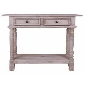 Sunset Trading Cottage Console Table In Natural Limewash - Sunset Trading CC-TAB2287S-LW