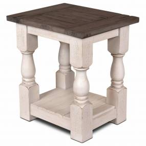 Rustic French Rectangular Side End Table  - Sunset trading HH-1750-150