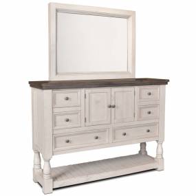 Rustic French Dresser and Mirror Set  - Sunset trading HH-4750-20-315
