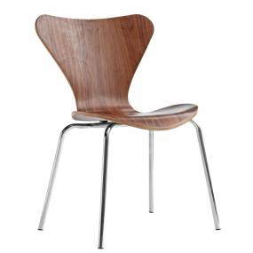 Fine Mod Imports Jays Dining Chair In Walnut - FMI10050-WALNUT