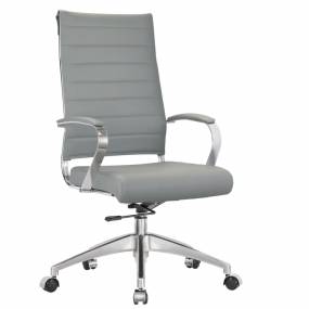 Fine Mod Imports Sopada Conference Office Chair High Back In Gray - FMI10078-GRAY