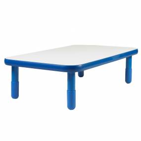 BaseLine 48" x 30" Rectangular Table - Royal Blue with 14" Legs - Children's Factory AB745RPB14