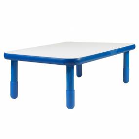 BaseLine 48" x 30" Rectangular Table - Royal Blue with 16" Legs - Children's Factory AB745RPB16