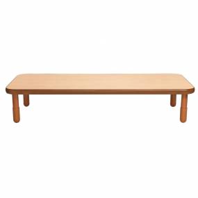 BaseLine 72" x 30" Rectangular Table - Natural Wood with 14" Legs - Children's Factory AB747RNW14