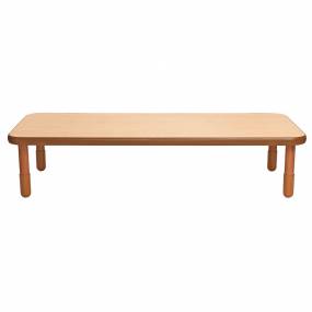 BaseLine 72" x 30" Rectangular Table - Natural Wood with 16" Legs - Children's Factory AB747RNW16