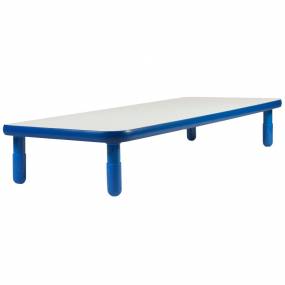BaseLine 72" x 30" Rectangular Table - Royal Blue with 12" Legs - Children's Factory AB747RPB12