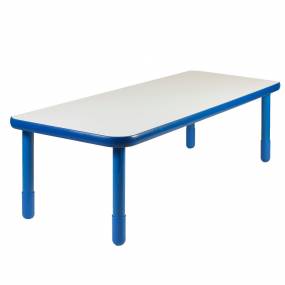 BaseLine 72" x 30" Rectangular Table - Royal Blue with 22" Legs - Children's Factory AB747RPB22