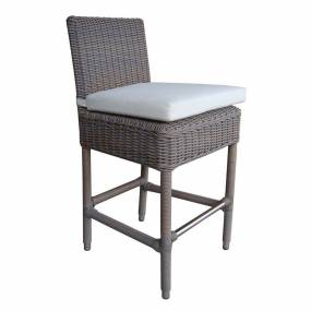Outdoor Boca Counterstool - With White Outdoor Cushion -  Padma's Plantation OL-BOC16-ECO