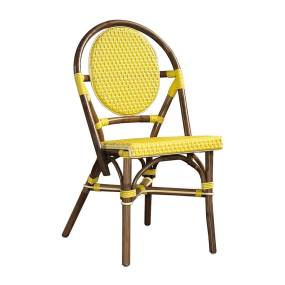 Paris Bistro Chair -Yellow -  Padma's Plantation PBA12-YLW-S2