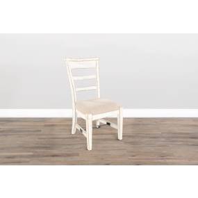 Marina White Sand Arm Chair, Cushion Seat - Sunny Designs 1604WS