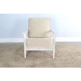Marina White Sand Chair with Cushions - Sunny Designs 4610WS