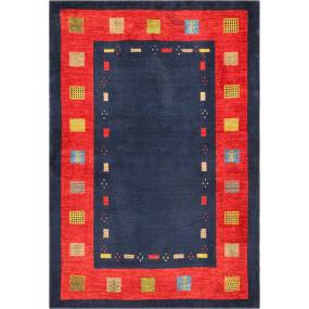 Pasargad Home Tribal Collection Hand-Knotted Lambs Wool Area Rug - Pasargad Home 028420
