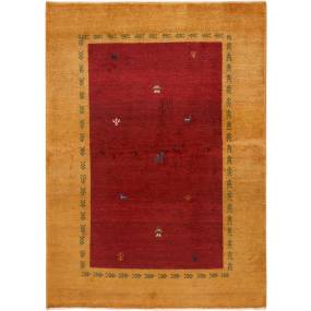 Pasargad Home Tribal Collection Hand-Knotted Lamb's Wool Area Rug- 3' 5" X 4' 9" - Pasargad Home 030311