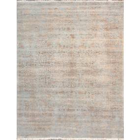 Pasargad Home Transitional Collection Hand Knotted Bsilk & Wool Area Rug, 7' 9" X 10' 0", Blue/Gold - Pasargad Home pdc-2779 8x10
