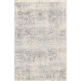 Pasargad Home Transitional Collection Hand Knotted Bsilk & Wool Area Rug, 4' 0" X 6' 2", Silver/Grey - Pasargad Home pdc-2907 4x6