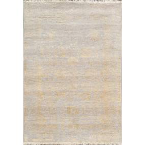 Pasargad Home Transitional Collection Hand Knotted Bsilk & Wool Area Rug, 4' 0" X 5' 9", Silver/Gold - Pasargad Home vase-3128 4x6